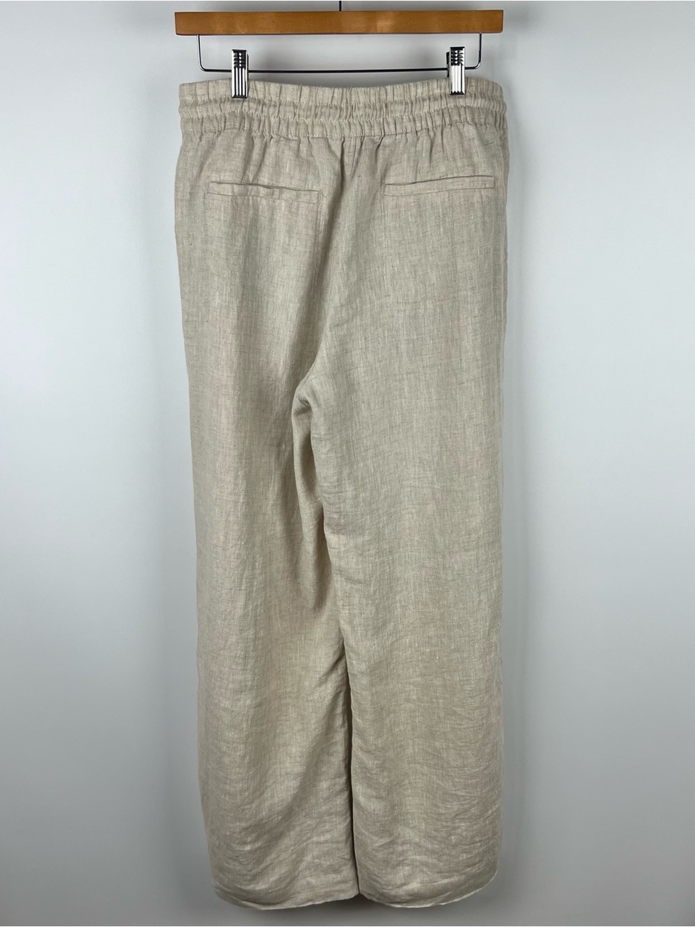 Athleta Retreat 100% Linen High Rise Wide Leg Pants Coastal Cream 2025 Size S - Picture 10 of 16